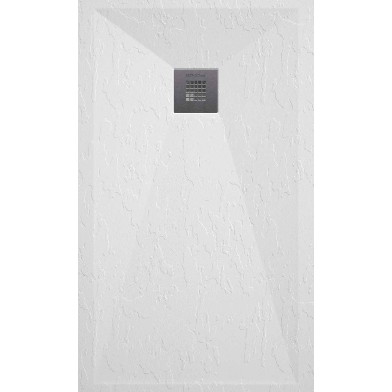 Plato de ducha Classic | Textura pizarra | carga mineral válvula incluida