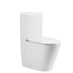 Pack Inodoro completo compact round rimless blanco con tapa amortiguada UF