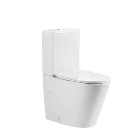 Pack Inodoro completo compact round rimless blanco con tapa amortiguada UF