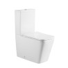 Pack Inodoro completo compact square rimless blanco con tapa amortiguada UF