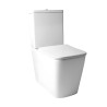 Pack Inodoro completo compact square rimless blanco con tapa amortiguada UF