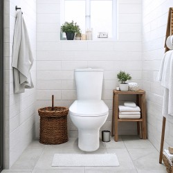 Pack Inodoro completo compacto con rimles y tapa amor en UF. Doble descarga