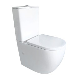 Pack Inodoro completo compacto con rimless y tapa en UF. Doble descarga