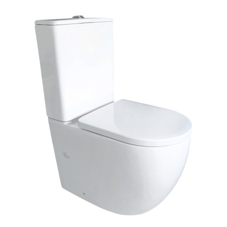 Pack Inodoro completo compacto con rimless y tapa en UF. Doble descarga