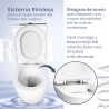 Pack Inodoro completo compacto con rimless y tapa en UF. Doble descarga