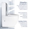Pack Inodoro completo compacto con rimless y tapa en UF. Doble descarga