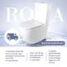 Pack Inodoro completo compacto con rimless y tapa en UF. Doble descarga