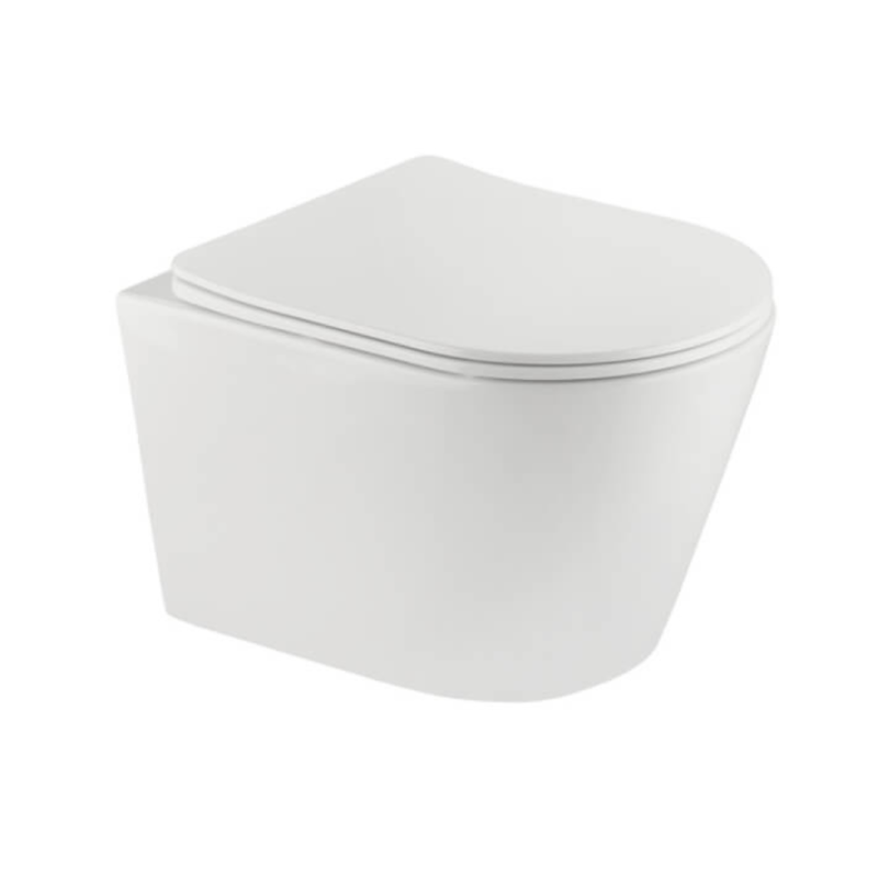 Pack Indoro suspendido redondo blanco con tapa amortiguada UF