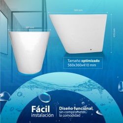 Bidé redondo fabricado en porcelana blanca de alta calidad