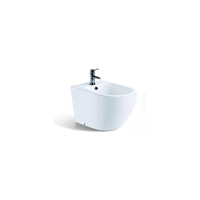 Bidé  redondeado de cerámica blanca de alta calidad