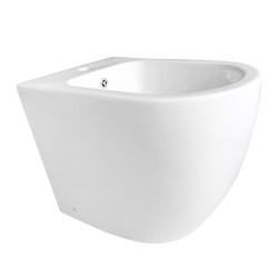 Bidé  redondeado de cerámica blanca de alta calidad