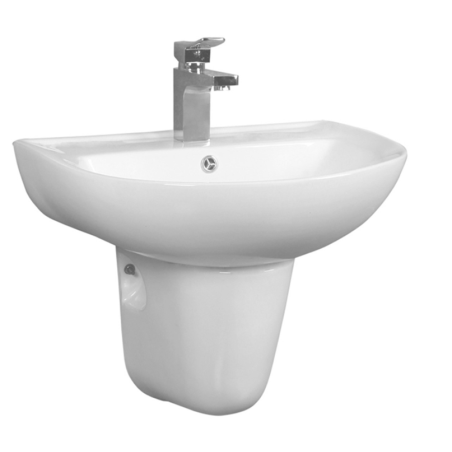 Lavabo con Pedestal de porcelana blanca