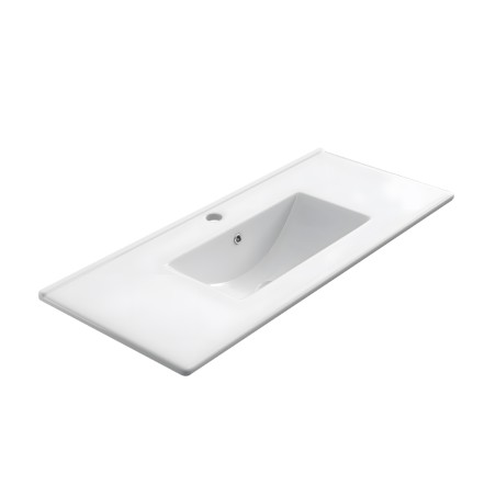 Encimera de porcelana blanca de 80 cm