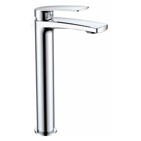 Monomando para  lavabo de caño alto 242mm Malibú, cuerpo en latón cromo, cartucho cerámico de 35mm