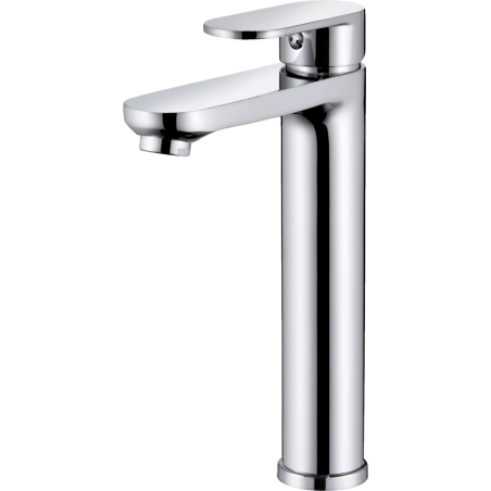 Grifería para lavabo de caño alto 218mm Paris, acabado cromo con cartucho cerámico 35mm