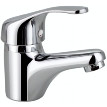 Grifería monomando para lavabo cromo modelo Cadiz, cartucho cerámico 40mm