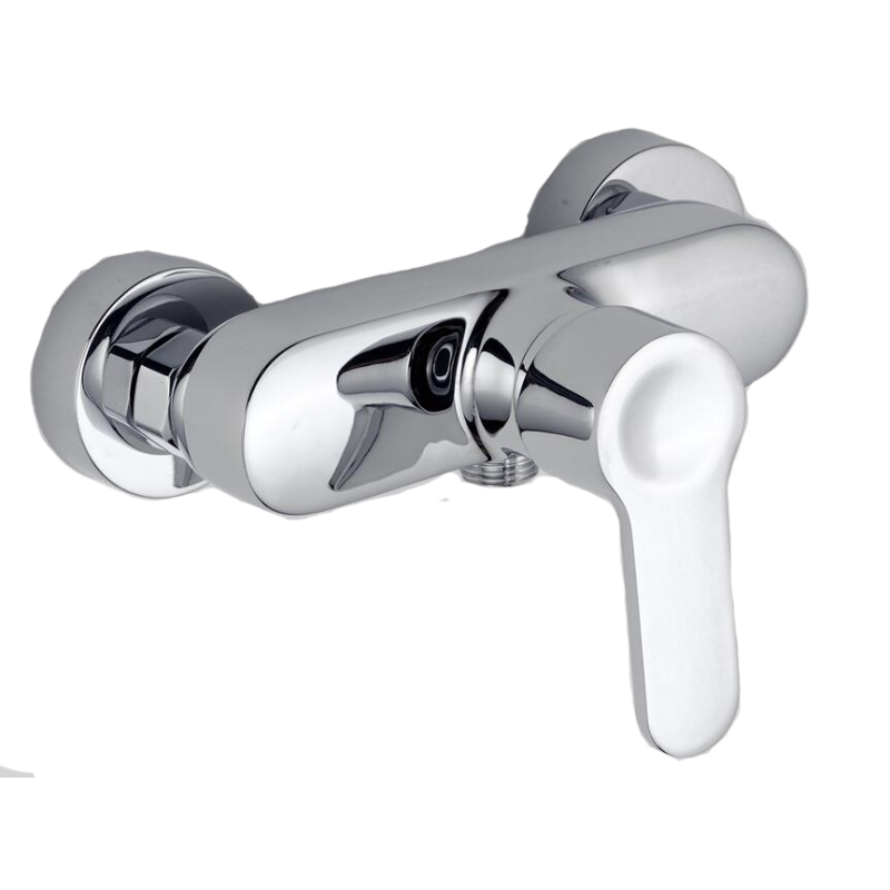 Grifería monomando para ducha Lisboa, incluye soporte articualdo y flexo de metal reforzado